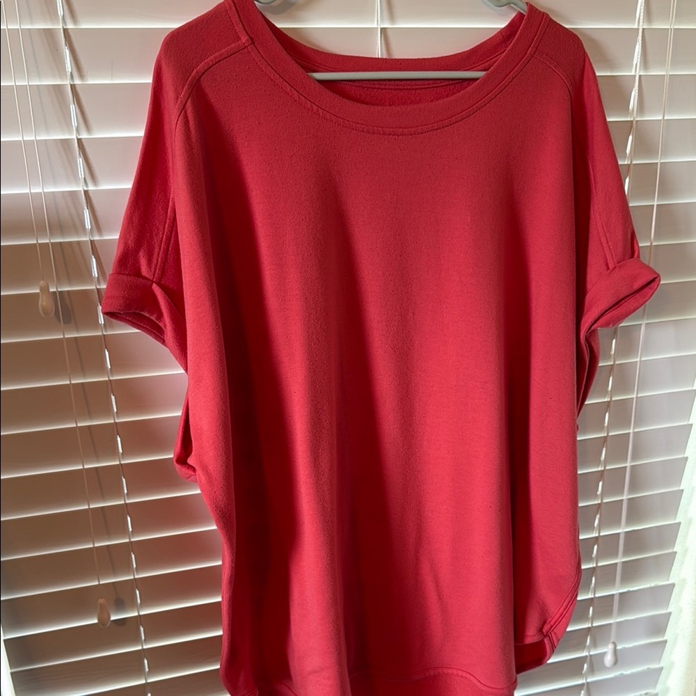 Cupio Plus Size Coral Top